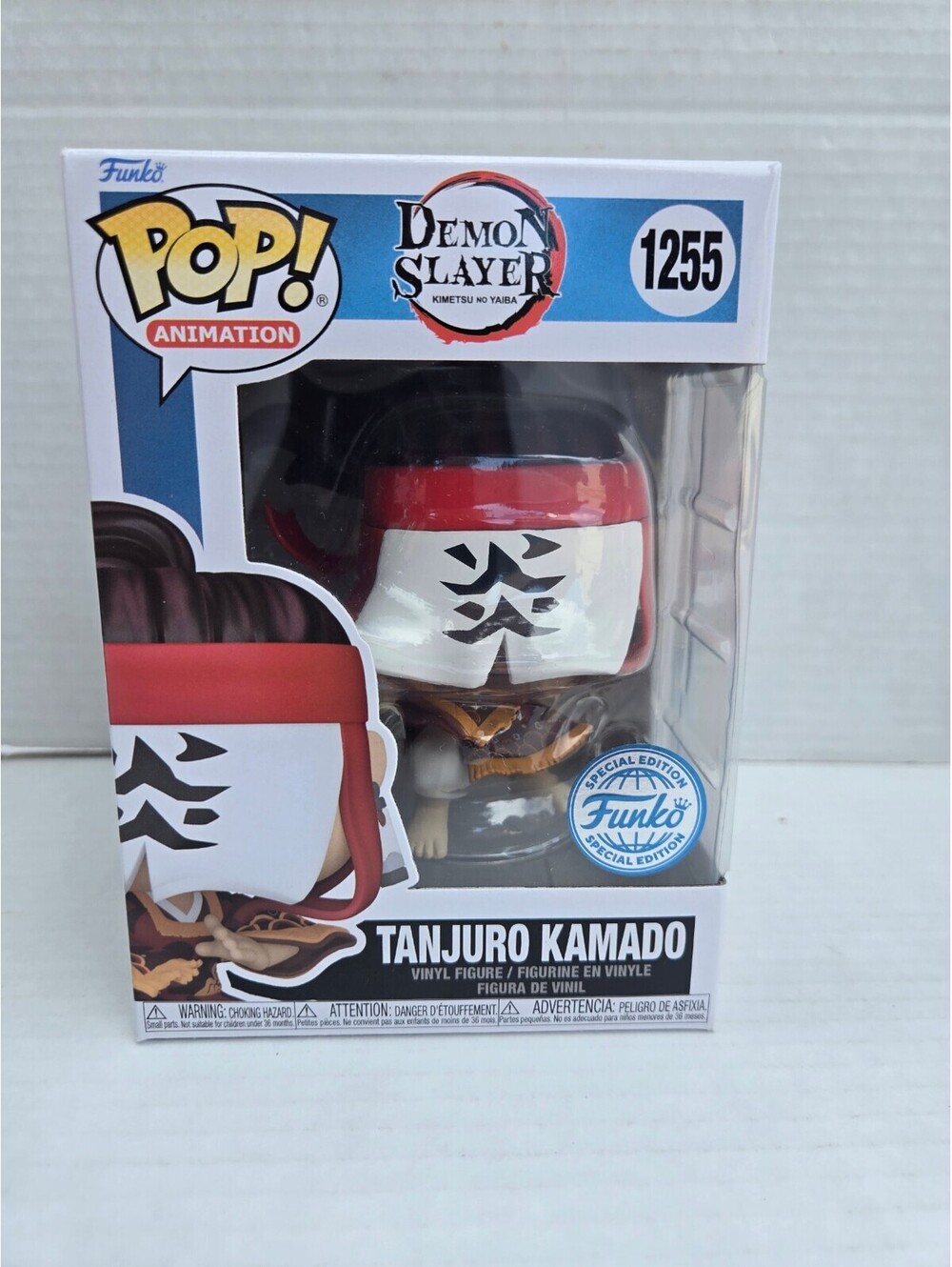 Funko Pop! Animation Demon Slayer Tanjiro Kamado Vinyl Figure #1255 - Very Good